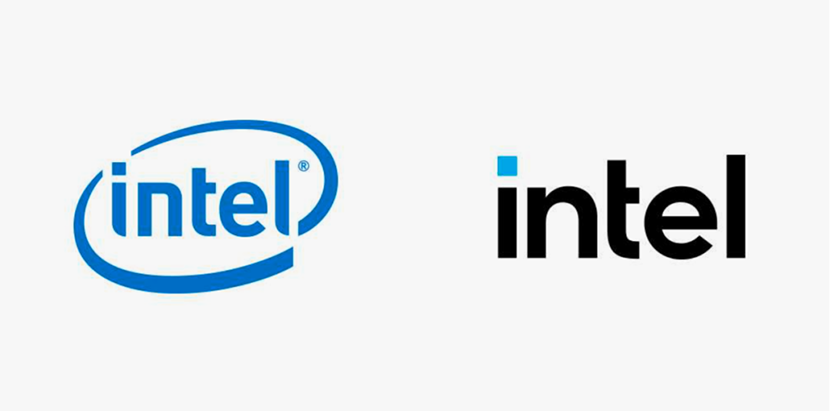 intel的logo對比